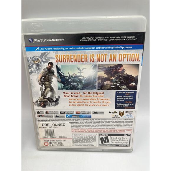 KillZone 3 PlayStation 3 PS3 2011 Shooter Game CIB Complete W/ Manual - Picture 2 of 9